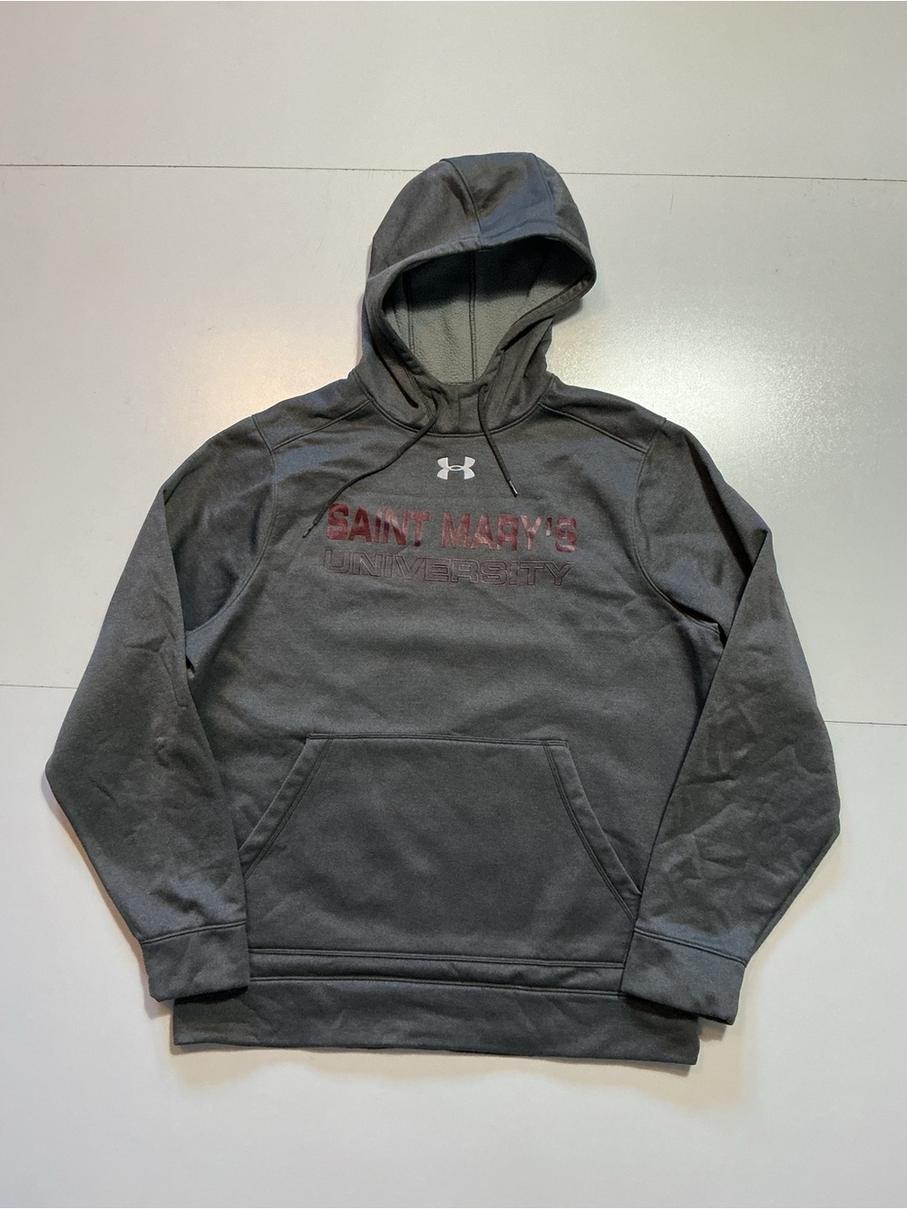 Under Armour Saint Mary's University Loose Fit Fleece Gray Pullover Hoodie